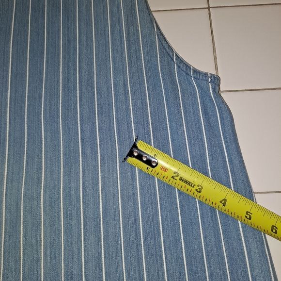 Backroad Blue Jeanswear women's stripe tank top size XL blue white sleeveless - Picture 6 of 10